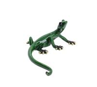 AB Tools Green Gecko Lizard Resin Wall Shed Sculpture Statue Ornament House Small