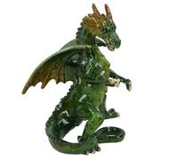 AB Tools Green Standing Dragon Resin Fantasy Sculpture Statue House Ornament Figurine