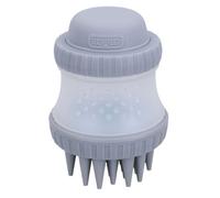 AB Tools Grey Silicone Dog Washing Brush With Built In Shampoo Reservoir Dogs On Go