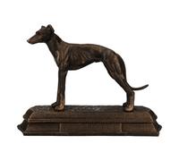 AB Tools Greyhound Whippet Dog Cast Iron Statue Figure Trophy Fireplace Ornament