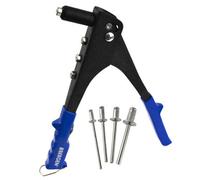 AB Tools Hand Riveter Gun Pop Pot Rivet 2.4 / 3.2 / 4.0 / 4.8mm Heads And 40 Rivets At961