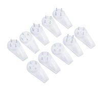 AB Tools Hard Wall Nail In Hanging Hooks For Photo Frames Mirrors Pictures 40mm Large 10Pc