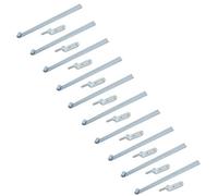 AB Tools Hd Long Tailgate Straight Hinge 460mm X 40mm + 12.5mm Bolt On Gudgeon Pin 10Pk