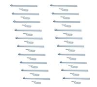 AB Tools Hd Long Tailgate Straight Hinge 460mm X 40mm + 12.5mm Bolt On Gudgeon Pin 20Pk