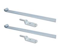 AB Tools Hd Long Tailgate Straight Hinge 460mm X 40mm + 12.5mm Bolt On Gudgeon Pin 2Pk