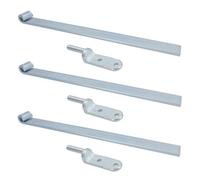 AB Tools Hd Long Tailgate Straight Hinge 460mm X 40mm + 12.5mm Bolt On Gudgeon Pin 3Pk