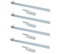 AB Tools Hd Long Tailgate Straight Hinge 460mm X 40mm + 12.5mm Bolt On Gudgeon Pin 4Pk