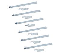 AB Tools Hd Long Tailgate Straight Hinge 460mm X 40mm + 12.5mm Bolt On Gudgeon Pin 6Pk