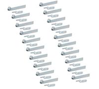 AB Tools Hd Strap Tailgate Straight Hinge 160mm Long + 12.5mm Bolt On Gudgeon Pin 20Pk