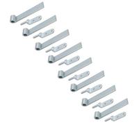 AB Tools Hd Strap Tailgate Straight Hinge 160mm Long + 12.5mm Bolt On Gudgeon Pin 8Pk