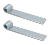 AB Tools Hd Strap Tailgate Straight Hinge For 12.5mm Pins 160mm Long Zinc Plated 2Pc