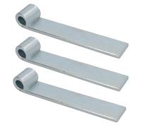 AB Tools Hd Strap Tailgate Straight Hinge For 12.5mm Pins 160mm Long Zinc Plated 3Pc