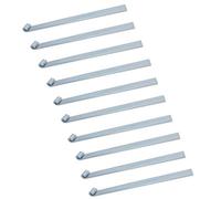 AB Tools Hd Strap Tailgate Straight Hinge For 12.5mm Pins 460mm Long Zinc Plated 10Pc