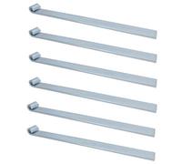 AB Tools Hd Strap Tailgate Straight Hinge For 12.5mm Pins 460mm Long Zinc Plated 6Pc