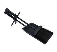 AB Tools Hearth Tidy Brush & Shovel Set Black Handle Fireplace Accessory Sweep Spade