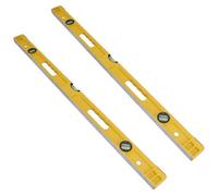 AB Tools Heavy Duty Cast Aluminium Spirit Level With 3 Vials Builders 36 Inch (915mm) 2Pc