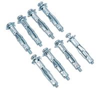 AB Tools Heavy Duty Metal Plasterboard Cavity Hollow Wall Anchors With Screws 38mm 8Pc