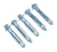 AB Tools Heavy Duty Metal Plasterboard Cavity Hollow Wall Anchors With Screws 52mm 5Pc