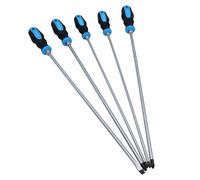 AB Tools High Grade Extra Long Screwdriver Set 450mm Pozi Phillips Flat 5Pc