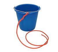 AB Tools High Grade Semi-flexible Plastic Bucket 10L with Spliced 1.5m Rope Boat Yacht