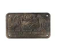 AB Tools Hmv Old Victor Nipper Dog Sign Plaque Cast Iron Phonograph Gramophone Music