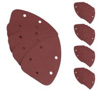 AB Tools Hook And Loop Detail Sanding Pads Discs 140mm Triangular 120 Grit Fine 25Pc