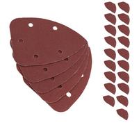 AB Tools Hook And Loop Detail Sanding Pads Discs 140mm Triangular 80 Grit Medium 100Pc