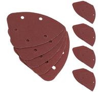 AB Tools Hook And Loop Detail Sanding Pads Discs 140mm Triangular 80 Grit Medium 25Pc
