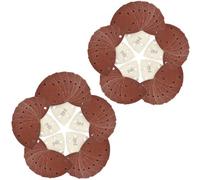 AB Tools Hook And Loop Sanding Abrasive Discs Pads 90mm Triangular Disc 100 Pk 40 Grit