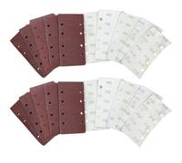 AB Tools Hook + Loop 1/3 Sheet Sanding Sander Sandpaper Pads Mixed Grit 100 Pack