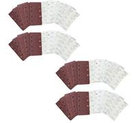 AB Tools Hook + Loop 1/3 Sheet Sanding Sander Sandpaper Pads Mixed Grit 200 Pack