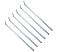 AB Tools Horizontal H/duty Restraint Strap 1000mm Length 100mm Bend Galvanised 5Pk