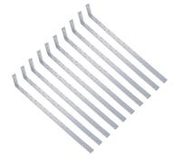 AB Tools Horizontal H/duty Restraint Strap 800mm Length 100mm Bend Galvanised 10Pk