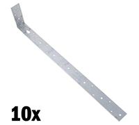 AB Tools Horizontal H/duty X Restraint Strap 600mm Length 100mm Bend Galvanised 10Pk