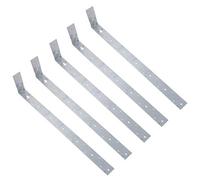 AB Tools Horizontal H/duty X Restraint Strap 600mm Length 100mm Bend Galvanised 5Pk