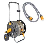 AB Tools Hozelock Assembled Hose Cart With Hose Pipe 30M Garden & Tap Connector