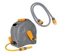 AB Tools Hozelock Compact Enclosed Reel 25M Garden Hose Pipe & 1.5M Tap Connector