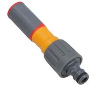 AB Tools Hozelock Garden Hose Adjustable Fine Spray Jet Nozzle Water Push Connector