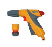AB Tools Hozelock Jet Spray Plus Nozzle Garden Hose Pipe Water Gun And Aqua Stop Fitting