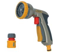 AB Tools Hozelock Multi Plus Spray Gun Water Hose Pipe 8 Function Metal & Aquastop