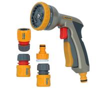AB Tools Hozelock Multi Plus Spray Gun Water Hose Pipe 8 Function Metal & Fittings