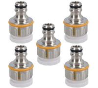 AB Tools Hozelock Outdoor Garden Tap Hose Threaded Tap Connector 3/4In - 1/2In 5Pc