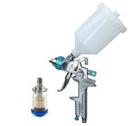 AB Tools Hvlp Gravity Feed Spray Gun 1.4mm Nozzle 1/4" Bsp In Line Moisture Trap