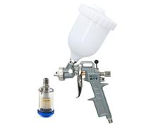 AB Tools Hvlp Gravity Feed Spray Gun 1.5 Nozzle 1/4" Bsp In Line Moisture Trap