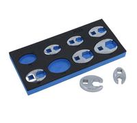 AB Tools Imperial / Af / Sae Crowfeet Crowfoot Spanner 3/8" Drive 8Pc 3/8" - 7/8"