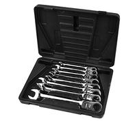 AB Tools Imperial SAE AF UNF/UNC Flexi Ratchet Spanner Set 5/16" - 3/4" 8pc Wrench TE493