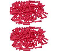 AB Tools Insulated Straight Butt Connectors Electrical Crimps Terminals Red 200Pc
