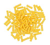 AB Tools Insulated Straight Butt Connectors Electrical Crimps Terminals Yellow 100Pc