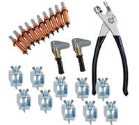 AB Tools Intergrips Weld Clamps Sheet Metal Fasteners 10pk With Cleco Temporary Rivets