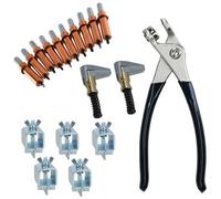 AB Tools Intergrips Weld Clamps Sheet Metal Fasteners 5Pk With Cleco Temporary Rivets